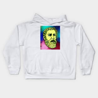 Hero of Alexandria Colourful Portrait | Hero of Alexandria Artwork 7 Kids Hoodie